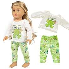 16-18 Inch Doll Green Frog Outfit, Suitable For Autumn/Winter, Christmas Gift (Doll Not Included) - Army Green - View 1
