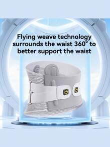 Back & Waist Support Belt With Cooling Fabric, Wide Strap & Secure Fly-Knit Fixation For Extra Comfort Gym Gym Accessories Fajas Lumbares