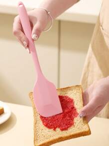1 pieza (9,4 pulgadas) Espátula de silicona sin costuras, resistente al calor, raspador suave de cocina, espátula para revolver crema, para cocinar y hornear