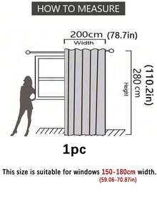 1 件多功能遮光窗帘，适用于阳台和客厅，实用且简约的设计 - 卡其色 - 查看 42