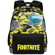 Fortnite Backpack Gaming Rucksack School Bag Camo Daypack Travel Days Out PE Sports Gamer Gift - A - View 1