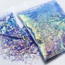 50g Iridescent Hexagon Glitter Flakes For Resin Crafts, Aurora Sequins Epoxy Resin Fillers For DIY Nail Art, Jewelry Casting Supplies - Multicolor - View 11