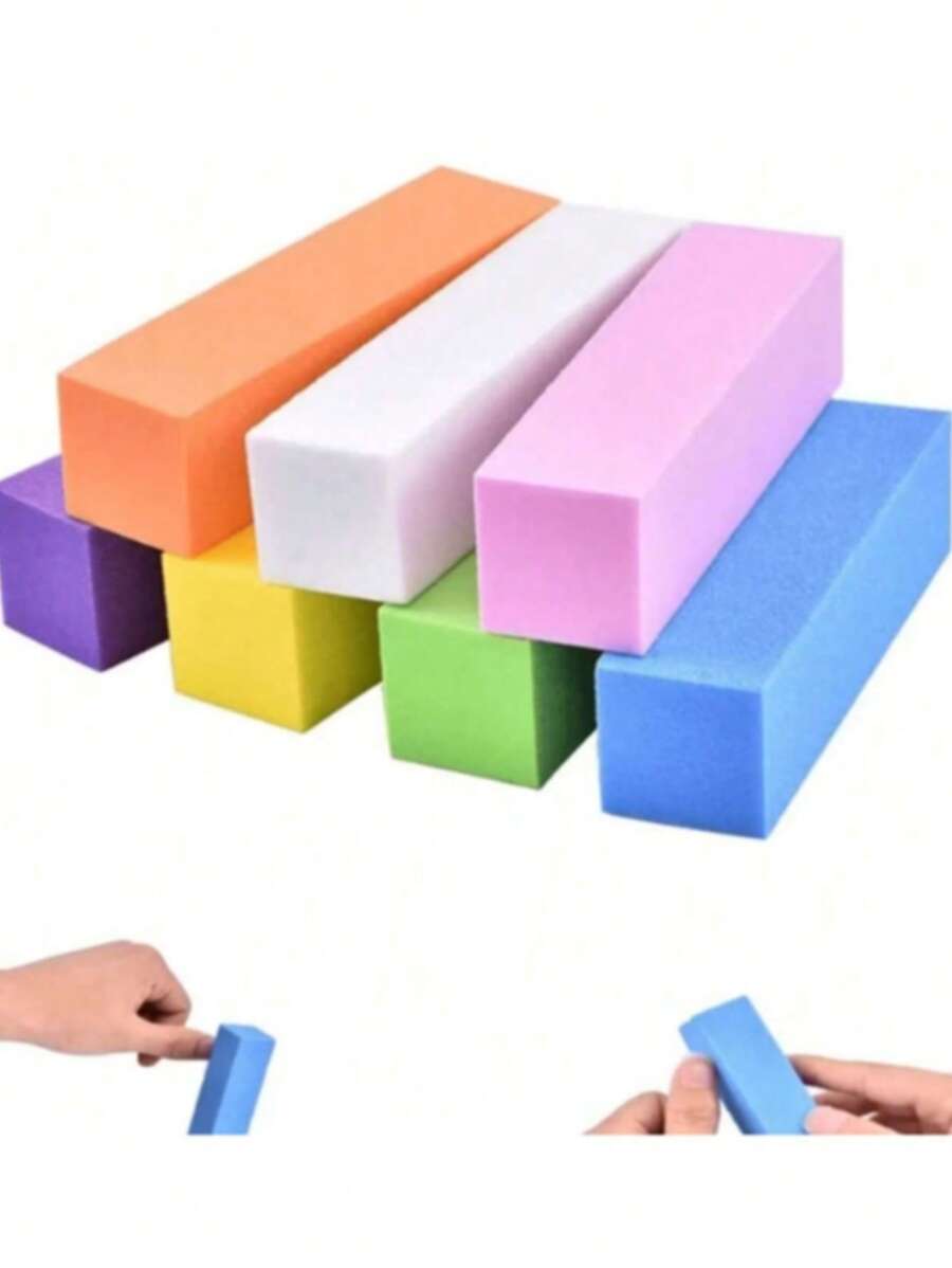 2/10Pcs Professional Nail Files Buffers Set Sponge Sanding Block Grinding Polishing Manicuring Pedicure Nail Art Unisex Tools