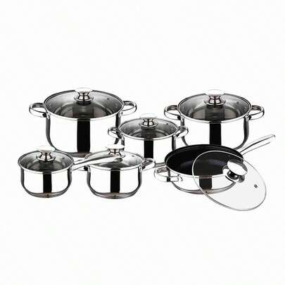  Batterie de cuisine - Ensemble de casseroles de 12 pièces Klack Induction Gaz Vitro, Découvrez la polyvalence et la qualité de la batterie de cuisine Klack. Ensemble de casseroles de 12 pièces pour induction, gaz et vitro. Cuisinez avec style et efficacité ! - Livraison en 24/48 heures GRATUITE!