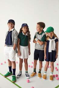The Children's PLACE Boys Uniform Pique Polo 4-Pack Solid Blue And Solid White Multipack - MULTI CLR - View 7