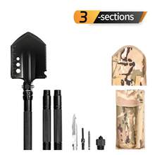 Tungsten Steel Multifunction Camping Shovel 15+ In 1 Survival Tool With Rope Cutter, Hex Wrench, Bottle Opener, Saw, Measure Ruler, For Hiking, Camping, Off-Roading, - Long Outdoor Shovel - View 2