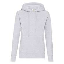 Fruit of the Loom Womens/Ladies Classic Plain Hoodie (Heather Grey) - 灰色 - 查看 1