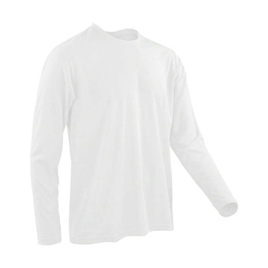 Spiro Unisex Adult Performance LongSleeved TShirt (White) - White - View 1