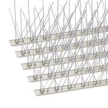 12 件装鸟刺鸽子刺防鸟钉驱鸟器金属驱鸟剂不锈钢鸟刺旋转器适用于鸽子和其他小鸟
