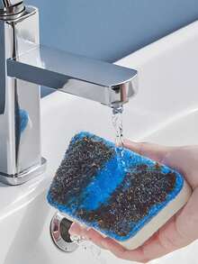 4pcs(1 Handle+3 Replacement Sponges)Multi-Functional Long Handle Wall Brush - Detachable Bath Brush For Household Cleaning - Multicolor - View 9