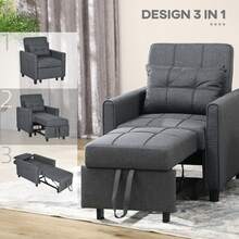 HOMCOM Futons - Grey - View 6