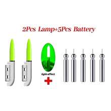 Bộ 2 đèn đầu cần câu kèm 5 pin - Báo động cắn câu cá có độ sáng cao, đèn đỏ và xanh lá cây, dùng cho câu cá biển - Nhiều màu - Xem 10
