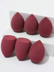 1pc/3pcs/6pcs/12pcMake-Up Sponge, Random Color And Shape, Suitable For All Skin Types, Latex-Free Multi-Purpose Make-Up Sponge For Liquids, Creams And Powders, No Stripes, Smooth Make-Up Applications, Easy To Carry, Simple And Beautiful.