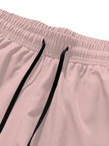 Women's Quick-Dry Running Sports Shorts - Pink - View 5