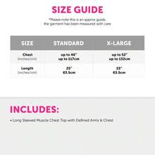 Adults Nude Muscle Chest – Padded Six-Pack Costume Top For Men – Funny Fancy Dress For Superhero, Wrestler Or Comedy Outfits - skin/nude - View 3