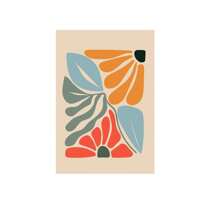 1/6 Impresiones de flores botánicas abstractas y coloridas, arte para pared ecéctico, arte de pared con colores vibrantes retro, impresiones de flores onduladas, arte maximalista, impresiones del mercado de flores vintage, pósteres de colores, decoraciones de pared, con opción de marco, para decoración del hogar