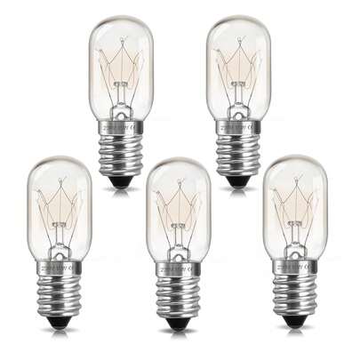 2/6pcs 15W/25W E14 Himalayan Salt Lamp Bulb Incandescent Glass Light Bulbs 230V | 2700K Warm White | Dimmable | Pygmy/Small Edison Screw (SES) Base