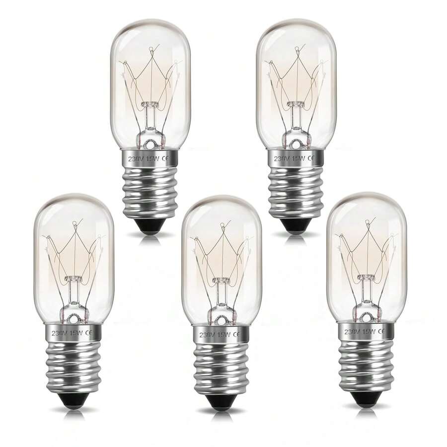 2/6pcs 15W/25W E14 Himalayan Salt Lamp Bulb Incandescent Glass Light Bulbs 230V | 2700K Warm White | Dimmable | Pygmy/Small Edison Screw (SES) Base