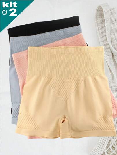 KIT C/ 2 SHORT SEGUNDA PELE SHORT DE SEGURANÇA SHORTS FEMININO 2a PELE