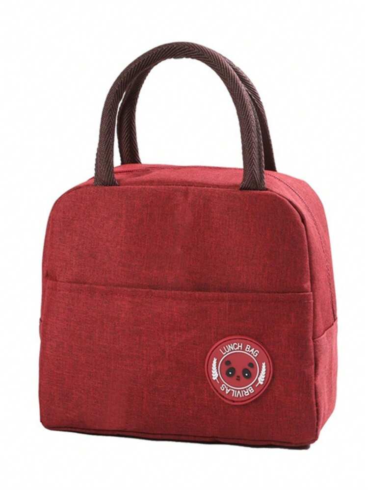 1 Bolsa térmica portátil tipo bento con diseño de panda, bolsa de almuerzo con bolsa para arroz, selección de multicolor - Multicolor - Añade 8