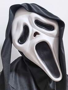 1pc Escape Chamber Horror Adult Death Skull Scream Latex -Mask Script Kill Dawn Kill Scream Ghost Latex -Mask Suitable For All Kinds Of Dance Party Cosplay.Halloween