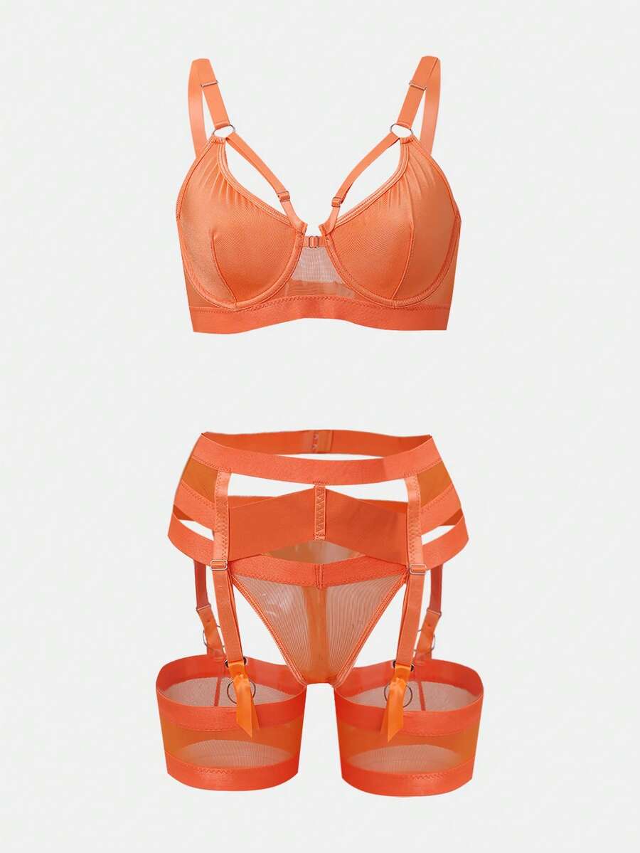 情趣制服/COS套装女士性感内衣夜店狂野舞台表演服装 3 件套