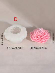 DIY Lotus Peony Silicone Mold For Cake Decoration, Baking Tools For Mousse Cake, Ice Cube, Jelly, Chocolate, Fondant Bread And Pastry Making
