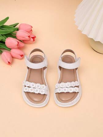 Girls Sandals 2025 New Summer Soft Bottom Fashion Elegant Big Kid Little Girl Princess Shoes