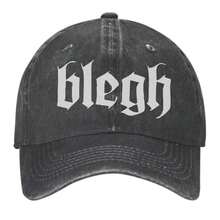 Baseball Cap Blegh Unisex Vintage Washed Cap Retro Dad Hats For Men Womem - 黑色 - 查看 1