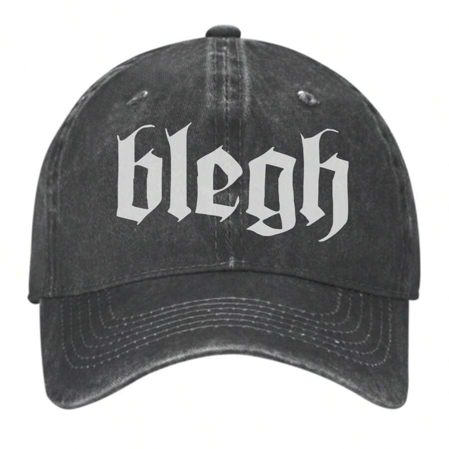 Baseball Cap Blegh Unisex Vintage Washed Cap Retro Dad Hats For Men Womem - 黑色 - 查看 1