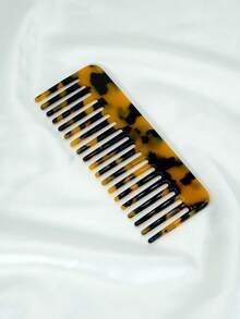 lina. 1pc Wide Tooth Comb, Acetate Fiber Board Marble Pattern Comb Teeth, Easily Detangle Hair, Travel Size, Convenient To Carry, Fits In Wallet, Pocket, Backpack, Mini Anti-Tangle Comb, Suitable For All Hair Types, Dry And Wet Use, Unisex, Hair Care, Hair Styling Tool, Mini Portable, Travel Accessory - Multicolor - View 12