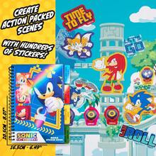 SONIC THE HEDGEHOG Sticker Book Activity 28 Sheets Shadow Knuckles 400+ Collector Stickers Scrapbooking Art Set - Multicolor - View 4
