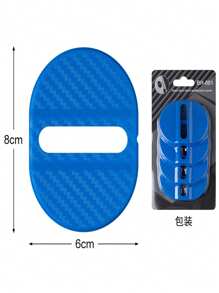 4pcs Car Door Lock Protector Covers, Carbon Fiber Car Door Handle Protectors, Scratch Guard Covers, Durable Synthetic Rubber, Oil-Rubbed Finish For Most Car Handles VW Nissan Chevrolet BMW Audi, Universal Car Door Accessory Protection Sleeve