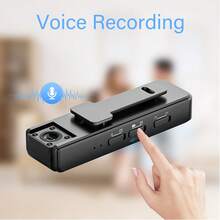 1个1080p可穿戴运动相机，具备音频、视频、夜视功能，内置可充电电池，待机时间长，镜头可180度旋转，适用于个人旅行、步行和执法录像。 - 黑色 - 查看 9