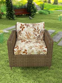 1pc Outdoor Printed Sofa Cushion Cover, Rainforest Leaf Pattern Sofa Slipcover, High Elasticity Dust-Proof Washable Minimalist Modern Sofa Cushion Cover For Living Room Bedroom, All Season