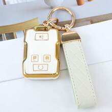 1 Pc Key Fob Cover TPU Car Key Case With Keychain 360 Degree Protection Shell For GMC For Chevrolet For Suburban For Tahoe For Yukon Exquisite High-End Keybag Suitable For Both Men And Women - Big Keychain - View 16