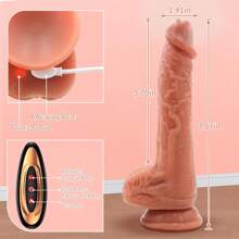 Sex Toys Thrusting Dildo Vibrator, Realistic Dildos Vibrators For G Spot, Anal Butt Plug Vibrator With Thrusting & Vibrating & Suction Cup, Strapless Strap-On Dildo Penis Adult Toy & Games For Sexy Men Couples