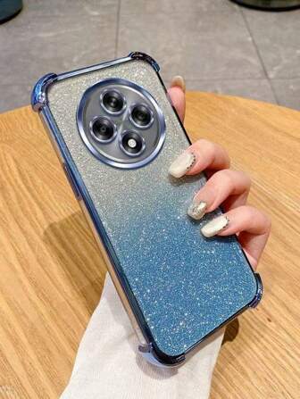 Funda de teléfono para OPPO RENO 12F, funda protectora de TPU suave, funda protectora de TPU con brillo para OPPO Reno 12 F, funda protectora para la parte posterior del teléfono móvil