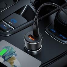 ACEFAST ACEFAST 60W Dual-Port Car Charger USB-C PD3.0 & USB-A QC3.0 Fast Charger Adapter For Phones Tablets