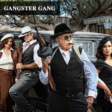 12 Pcs Hats Gangster Hat For Men Women 1920S Party Gentlemen Unisex Hat Felt Mob - 1 - View 3
