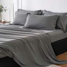 Lightweight Classical Comforter Set For Home Decor, Soft & Comfortable , Modern Style, All-Season, Twin(5 Pieces),Full/Queen/King(7pieces), Breathable Bed In A Bag, Housewarming Gift, Birthday Gift For Girl/Women/Men - Dark Grey - View 7