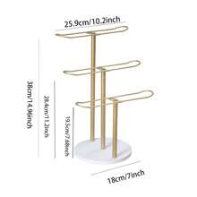 Kopfband Organizer Metall 1/2/3 Ebenen Haarreif Ständer Kopfband Organizer Aufbewahrung für Haargummis, Accessoires, Armbänder, Schlafzimmer, Studentenwohnheim Dekoration für Mädchen und Frauen, Gender Reveal Party, perfekt für Geburtstage, Hochzeiten, Partys, das perfekte Geschenk für Kollegen, Freunde und Familie, Schulanfang