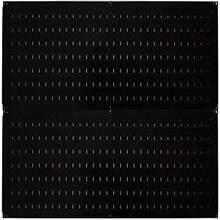 Wall Control Stecktafel-Regal horizontal Metall Garage Werkzeug-Aufbewahrung Packung zwei 81 3 cm breit x 40 6 cm hoch einfach zu installierende Stecktafeln schwarz - Schwarz1 - Übersicht 1