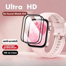 2 pachete de folie de protecție pentru ecranul Hua Wei Watch Fit 3, ultra HD, anti-zgârieturi, fără bule, ultra rezistentă la ulei, protecție la spargere, cadou pentru ziua de naștere, familie, prieteni, folie de protecție pentru ecranul ceasului, husă pentru ceas, accesorii pentru ceas, impermeabilă, rezistentă la șocuri, anti-cădere, anti-amprentă, acoperire completă