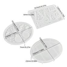 Moldes de silicona para hacer candelabros con forma de casas de árbol y paisaje urbano de yeso, cemento y resina cristal para manualidades - Decoración casera DIY