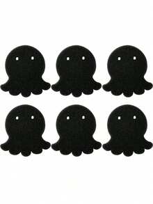 1/2/4/6/8/10件装宠物毛发去除器，适用于衣物晾晒，可重复使用，非电动除毛器，减少褶皱，节省晾晒时间，可爱小熊造型，轻松去除洗衣机绒毛和宠物毛发，衣物清洁器，清洁用品，轻松去除毛发和清洁 - 黑色 - 查看 3