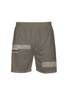 Camiseta de verano para hombre Dos piezas Camiseta de manga corta con cuello redondo y pantalón corto con cordón y bolsillos, estilo callejero, básicos de moda