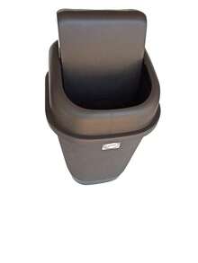 Bote De Basura Chico De Balancín Para Baño, Habitación - Negro - Ver 1