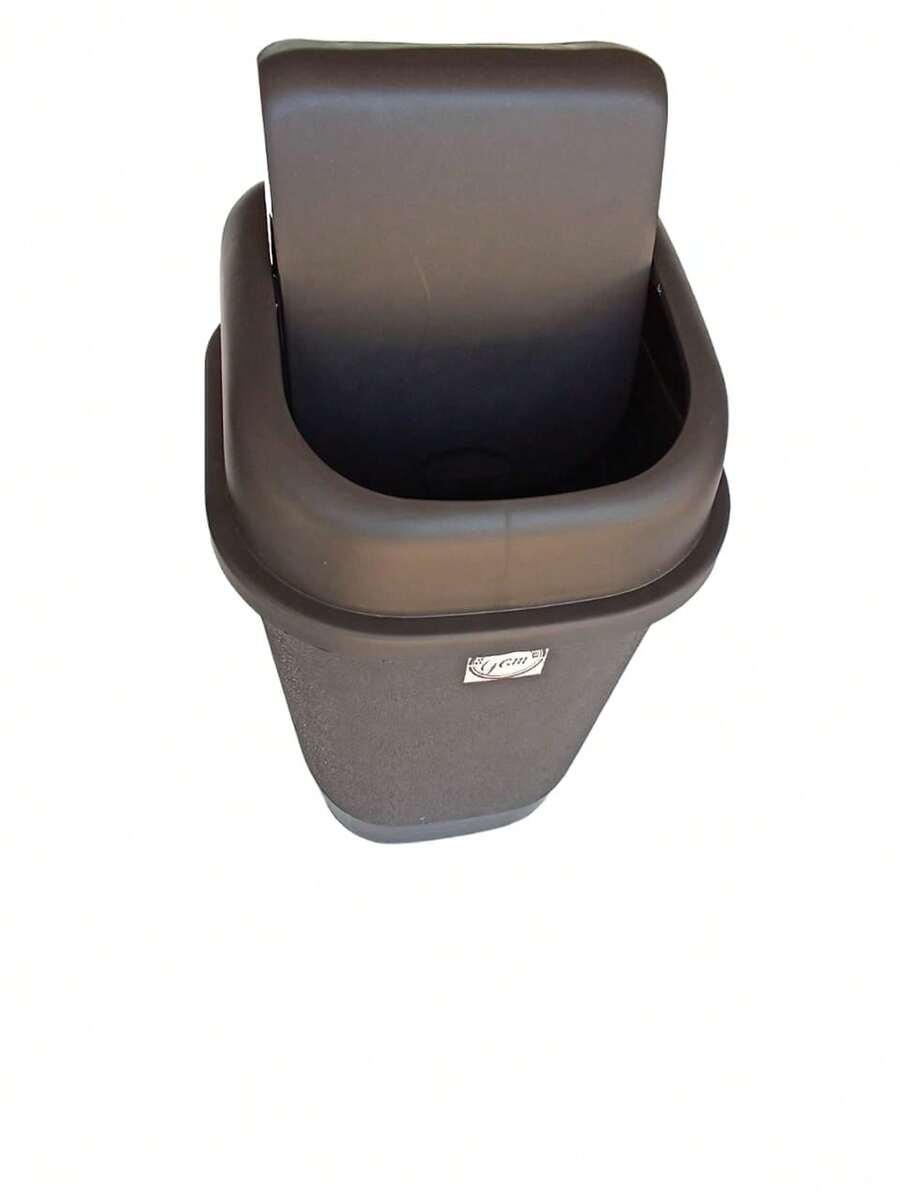 Bote De Basura Chico De Balancín Para Baño, Habitación - Negro - Ver 1