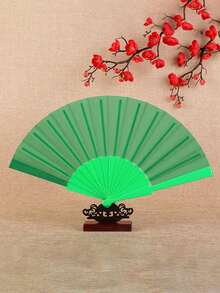 1 pieza Abanico de mano plegable para mujer - Abanico de rave, abanico de tela vintage y retro, decoraciones de abanico chino de kung fu tai chi para festivales y bailes, abanico de mano ligero y elegante, diseño plegable profesional, sonido clásico, estilo chino tradicional, ideal para primavera y verano, regalos para damas de honor, decoración de habitación, playa, viajes, para hombres y mujeres, vacaciones, artículos lindos - Multicolor - Ver 7